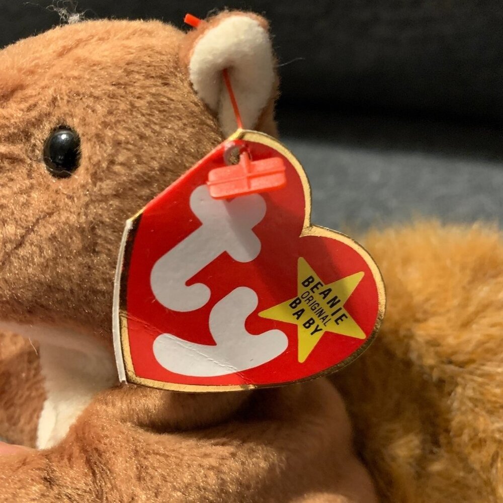 Ty Beanie Babies Nuts The Squirrel (1996) - Picture 3 of 7